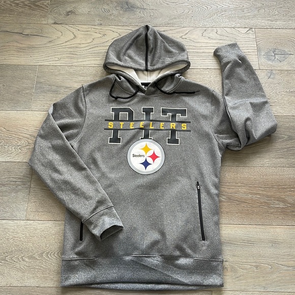 NFL Other - NFL Pittsburgh Steelers Team Apparel Zip Pocket Fleece Lined Hoodie-Medium